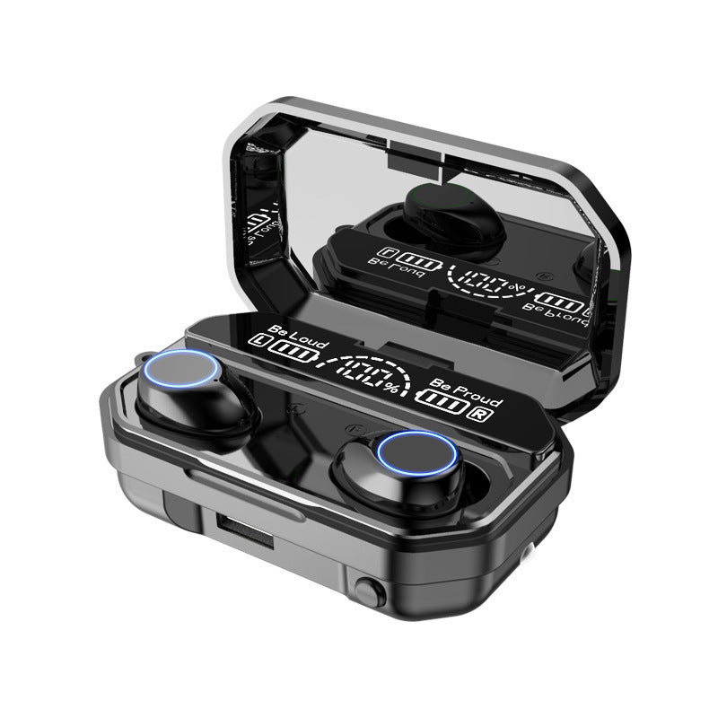 In-ear sports headphones with digital display