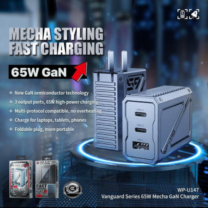 Foldable Pin 65W Gallium Nitride Charger
