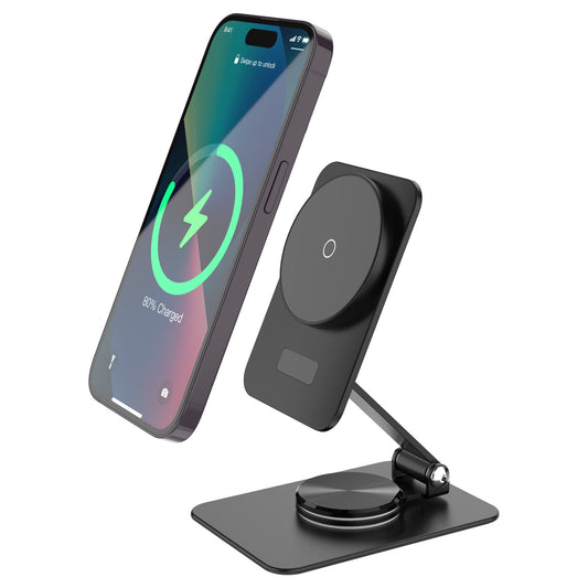 15W Digital Magnetic Wireless Charger for Phones and Tablets