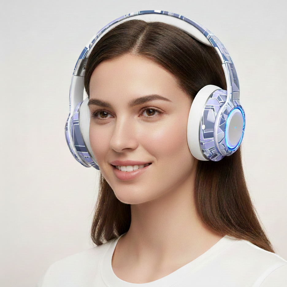 Bluetooth Headphones 5.2 Pluggable Illumination Wireless Headset